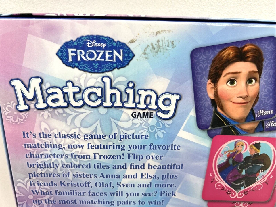 Disney Frozen Matching Memory Picture Card Preschool Game Age 3+ EUC Complete - Image 3 of 4