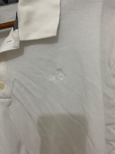 le coq sportif mens white polo shirt BNWT $99 2 XL - Picture 4 of 6