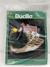 Bucilla Canada Goose Mail Holder Or Doorstop Pre Cut Plastic Canvas Kit
