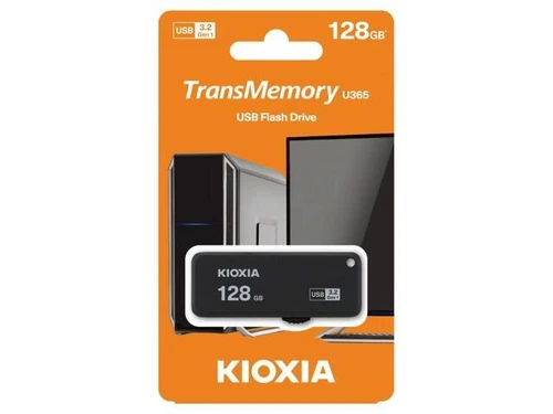LU365K128GG4 Pendrive USB 3.0 128GB USB A YAMABIKO Color: Black KIOXIA
