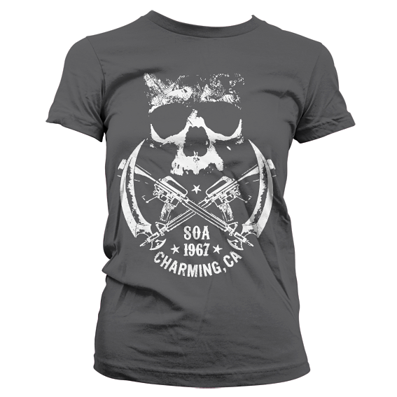 Sons Of Anarchy SOA1967 T-Shirt Femme Imprimé Officiellement