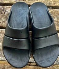 OOFOS The Original Recovery Slide Sandal BLACK Pre-Owned Sz 12 Men's Unisex