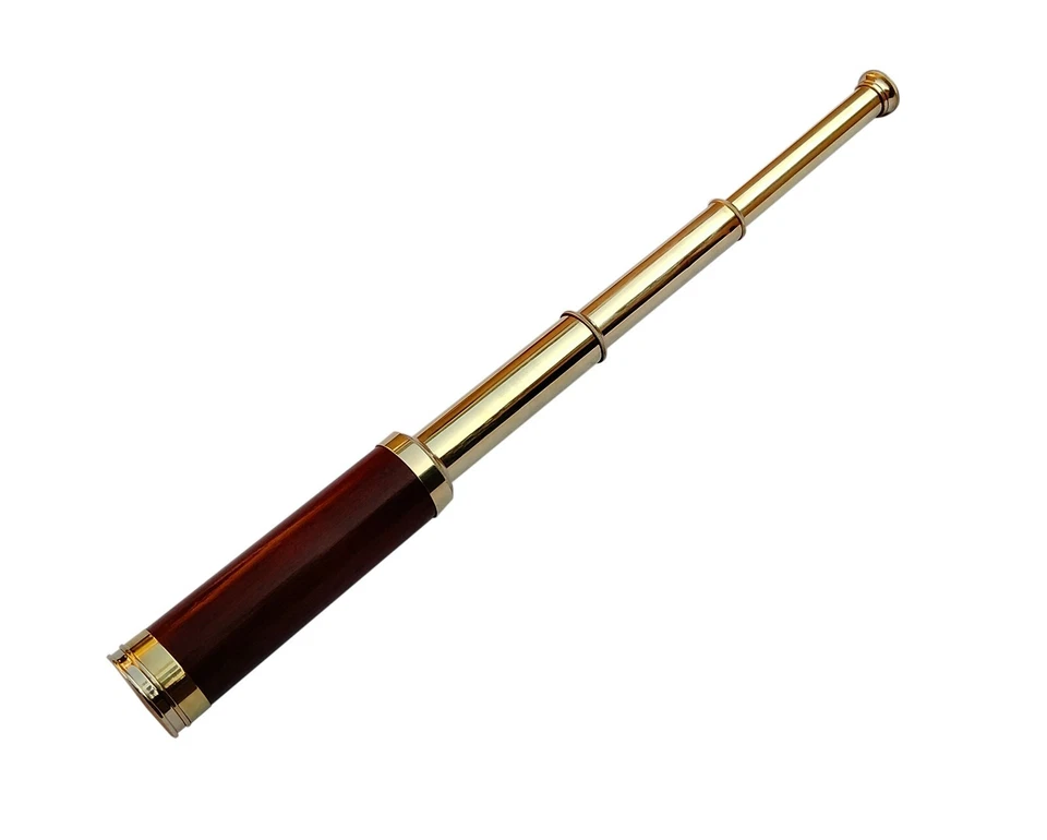 24'' Marine Collectible Décor Nautical Spyglass Telescope,Gift for Kids,Traveler - Image 3 of 4