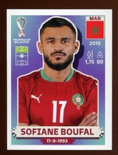 2022 Qatar Fifa World Cup Panini Sticker SOFIANE BOUFAL Morocco MAR15
