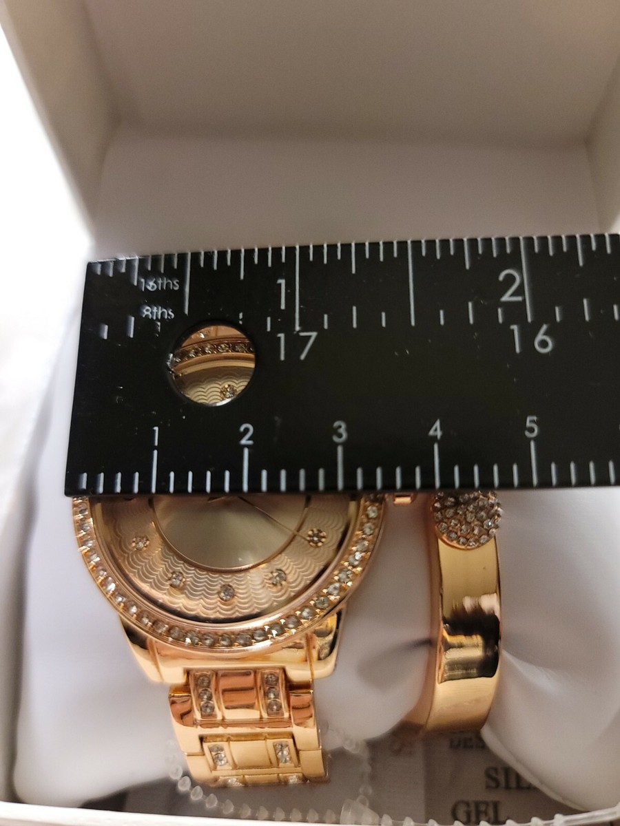 Jessica Simpson Rose Gold Watch And Animal Bracelet Bling  display picture 1