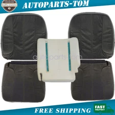 For Dodge Ram 03-05 Front Bottom & Top Lean Back Seat Cover & Foam Cushion Gray