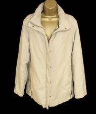 Gianfranco Ferre Ladies Jacket Coat Size M Uk 12 14 Italy Beige Tan Designer