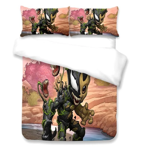 Juego de funda nórdica Groot 2 piezas 135x200 200x200 220x240 funda de almohada DE - Imagen 19 de 19