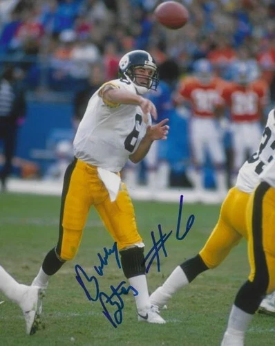 Signed 8x10 BUBBY BRISTER  Pittsburgh Steelers Autographed photo w/ Show Ticket