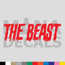 The Beast Vinyl Die Cut Decal Sticker - Monster Truck Funny Car