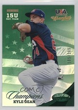 2013 USA Baseball Champions Certified National Team Mirror Green Kyle Dean y0i