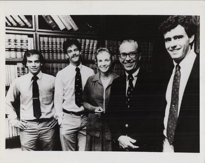 A40 A4004 Sandra Connor Family Group Portrait Office Library Bookshelf