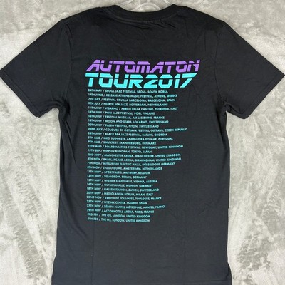 Jamiroquai Automaton Tour 2017 T-Shirt Mens Small Black Buffalo