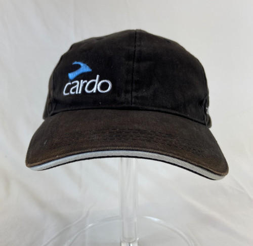 Cardo Motorcycle Baseball Cap Buckleback Hat Communications Solutions Black OSFM