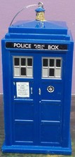 DOCTOR WHO TARDIS 2016 Christmas Ornament BBC Kurt Adler Loose