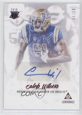 2019 Panini Luminance Rookie Ink Red 5/10 Caleb Wilson #RI-CWI Auto RC 2qw