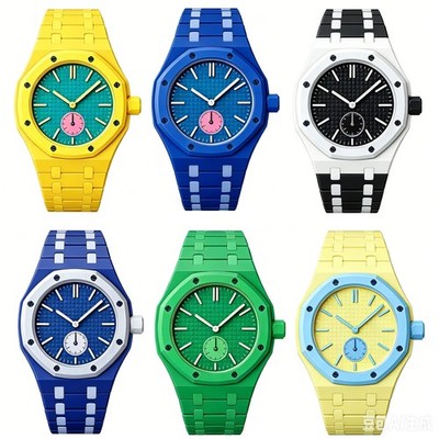 Biokeramik Hülle mit Armband Band Mod Kit Für Swatch X AP Royal Pop Taschenuhr