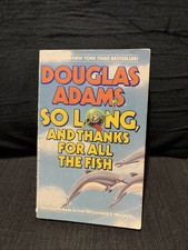 Product Image: Signed Douglas Adams So Long Thanks For All The Fish 1st Edition Paperback JSA