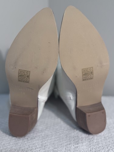 Mi.im White Western Boot Size 7.5 Cowgirl Cowboy Boots Women’s - Picture 9 of 10