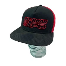 OTTO Off-Road Expo Black/Red Mesh Trucker Snapback Hat Cap Men’s One Size