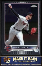 Aaron Civale 2022 Topps Chrome Update #USC160 Cleveland Guardians Baseball