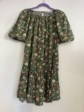 loft women's dress Size S Green Floral 