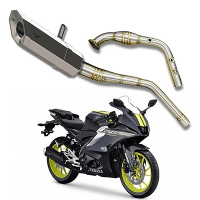Barrel Rogue 2.0 Auspuff passend für Yamaha R15 V4 mit Bogenrohr schwarz