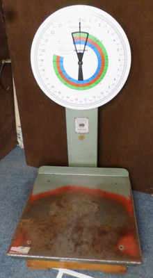 Vintage Bizerba Postwaage / Paketwaage / Marktwaage bis 25 kg   gebraucht