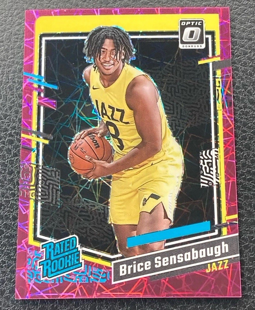2023-24 Donruss Optic Brice Sensabaugh Pink Velocity Prizm RC /79 Jazz #209
