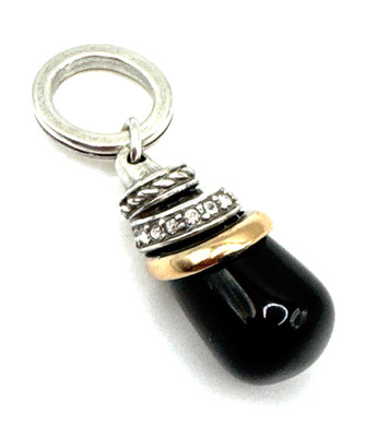 Brighton Neptune's Rings Black Stone Agate Quartz Gold Silver Amulet Charm