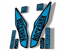 Rock Shox SID 2017 Mountain Bike Cycling Fork Decal Kit Sticker Adhesive Blue