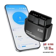 B26 Bluetooth OBD2 Scanner for iOS Android - Subscription-Free Engine Code