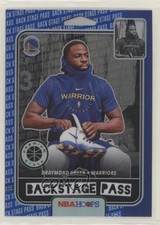 2019 Panini NBA Hoops Premium Stock Back Stage Pass Blue Draymond Green #1 h6d