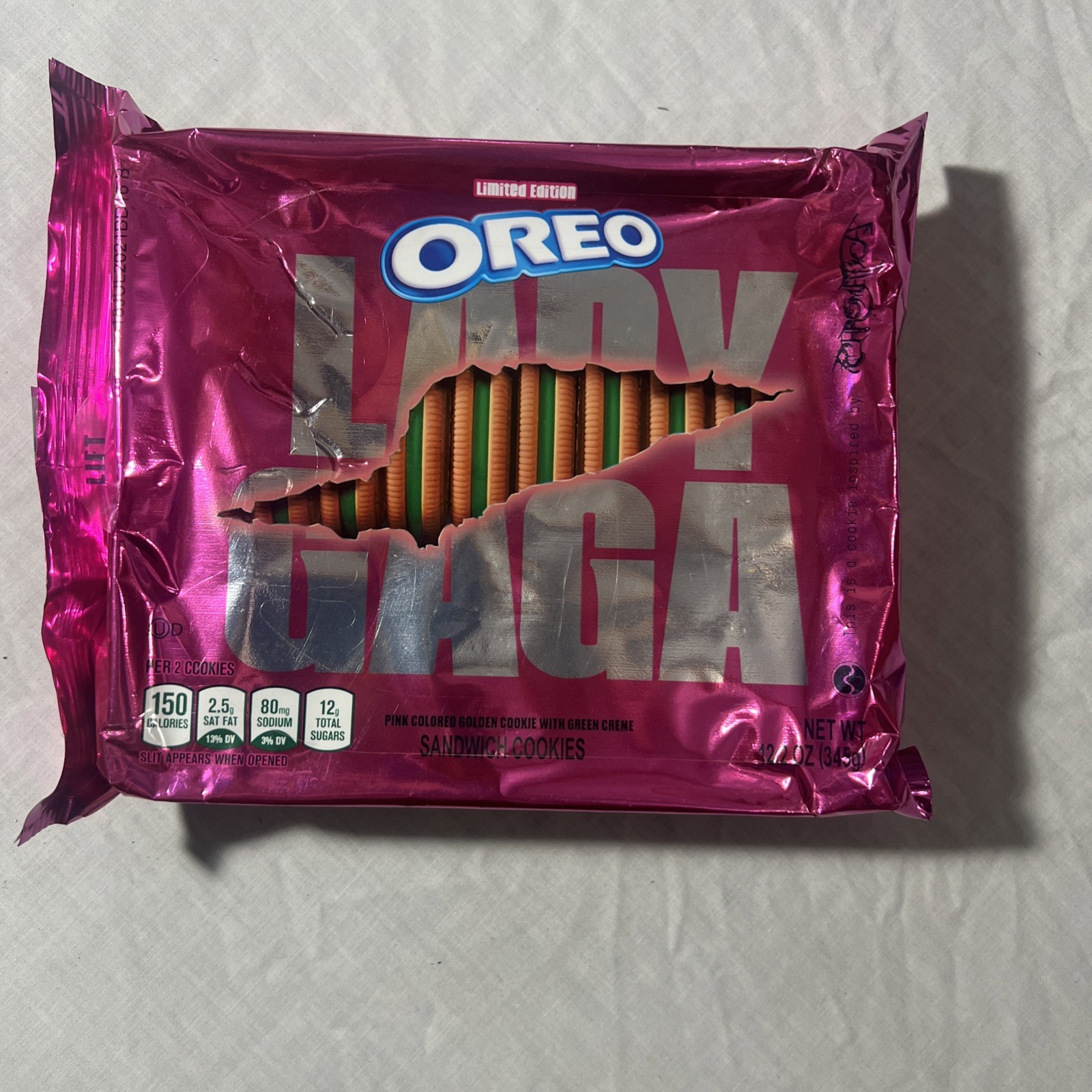 Lady Gaga Oreo Limited Edition Chromatica Cookies Pink 12.2 Oz Collectors Item