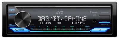 JVC KD-X482DBT MP3-Autoradio mit Bluetooth DAB USB iPod AUX-IN