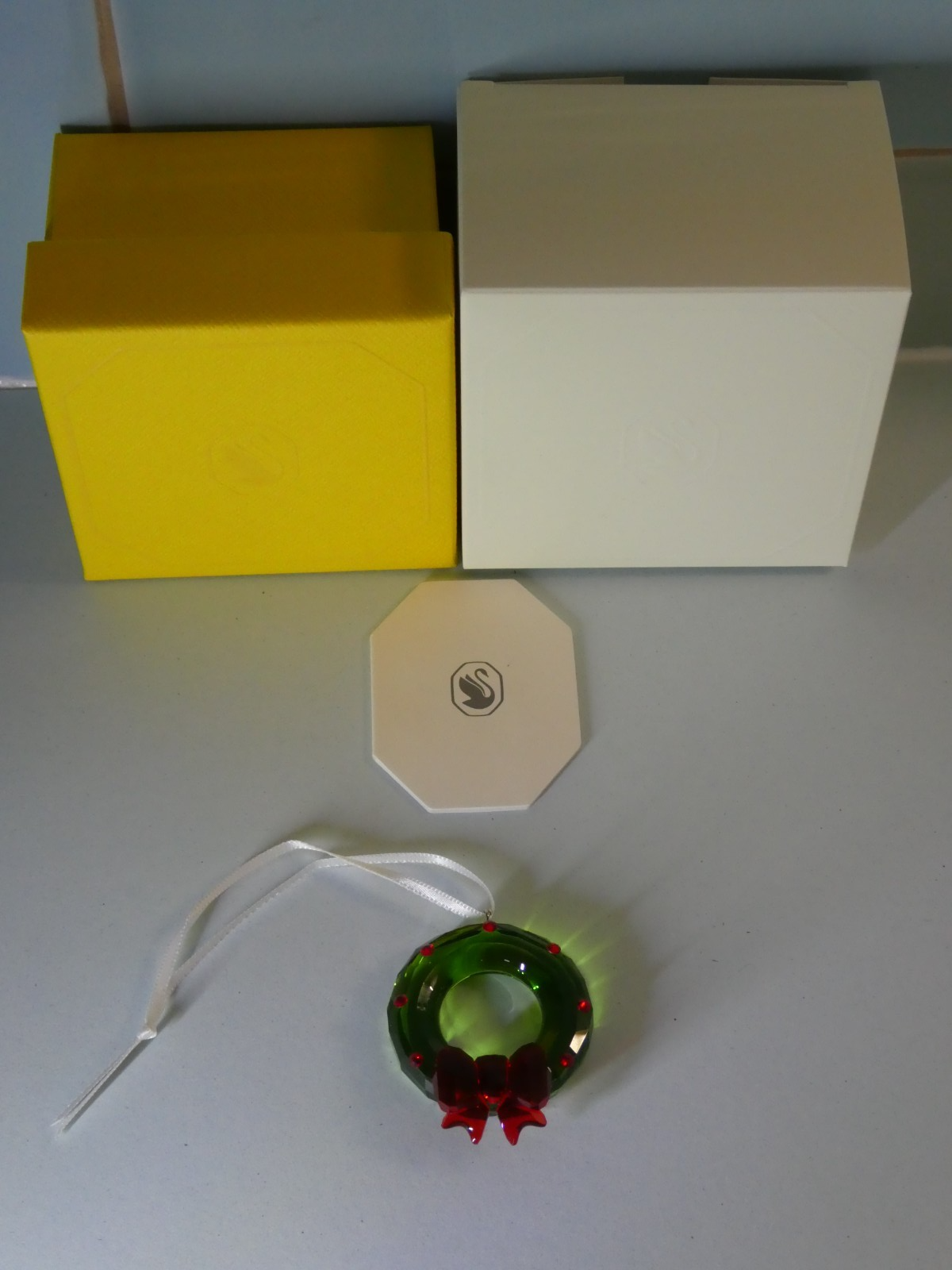 Swarovski Crystal Ornament Joyful Wreath Christmas Theme Ref 5717267 BNIB