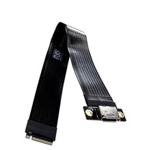 M.2 NVMe PCIe 4.0 Karte zu Oculink Erweiterungskabel, Länge 15cm (Neu)
