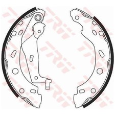 Bremsbackensatz hinten für Smart Crossblade 450 Fortwo 451 Roadster 452 | 24064