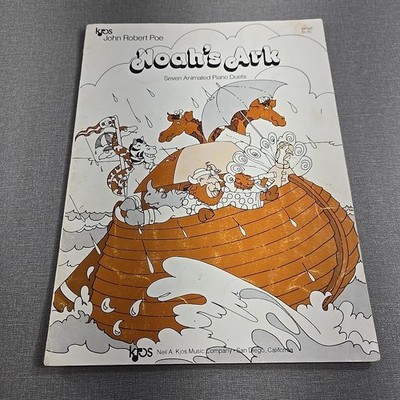 Noahs Ark Seven Animated Piano Duets By John Robert Poe 1983 Vintage Songbook