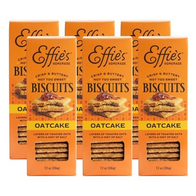 Effie's Homemade Biscuits  Oatcakes  6 Pack