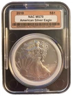 2010 American Silver Eagle $1 ☆ mint State 70 ~Perfect 🔥!