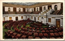 Senate Chamber US Capitol Washington DC c1915 Unposted Postcard