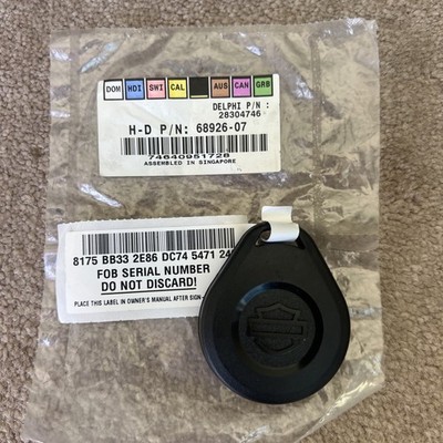 2007 - 2016 HARLEY DAVIDSON OEM SMART SECURITY SYSTEM HANDS FREE FOB 68926-07