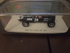 Spark Model 1/43 David Hobbs 1967 BRM P261 British GP S4794