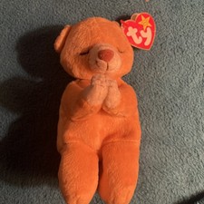 Retired 1998 Ty Beanie Baby "Hope" the Praying Bear with Rare Tag Errors 