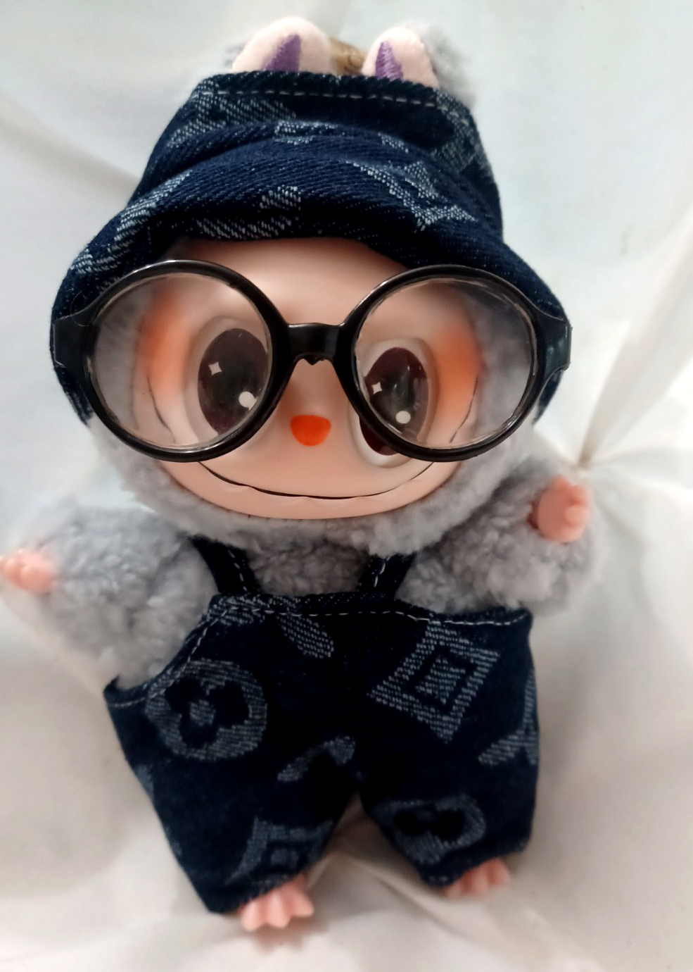 Brown Monster Plush Outfit for POP MART LABUBU Dolls