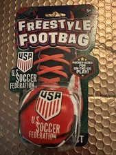 Hacky Sack - Freestyle Footbag In Red White Soccer Ball Viral TikTok NEW RETRO
