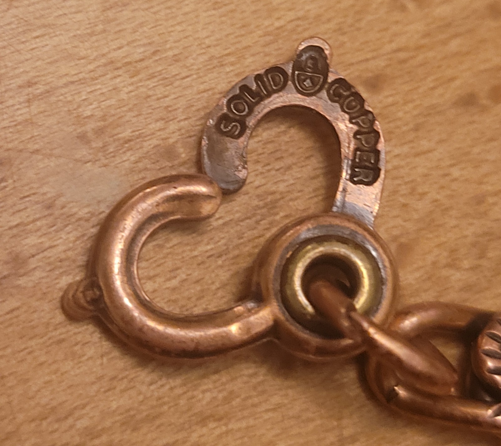 Native American Solid Copper and Turquoise Colore… - image 2