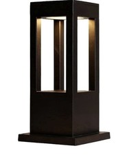 SLAWA Modern Outdoor Post Light Fixture LED Column Light Aluminum Housing IP55 2