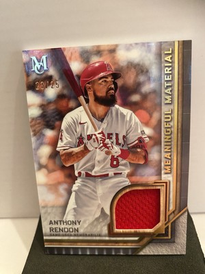 2023 TOPPS MUSEUM ANTHONY RENDON MMR-ARE MEANINGFUL JERSEY RELIC 23/25 ANGELS